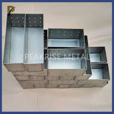 High Temperature Welding Tungsten Boat Riveting / Folding Pure Tungsten Boat